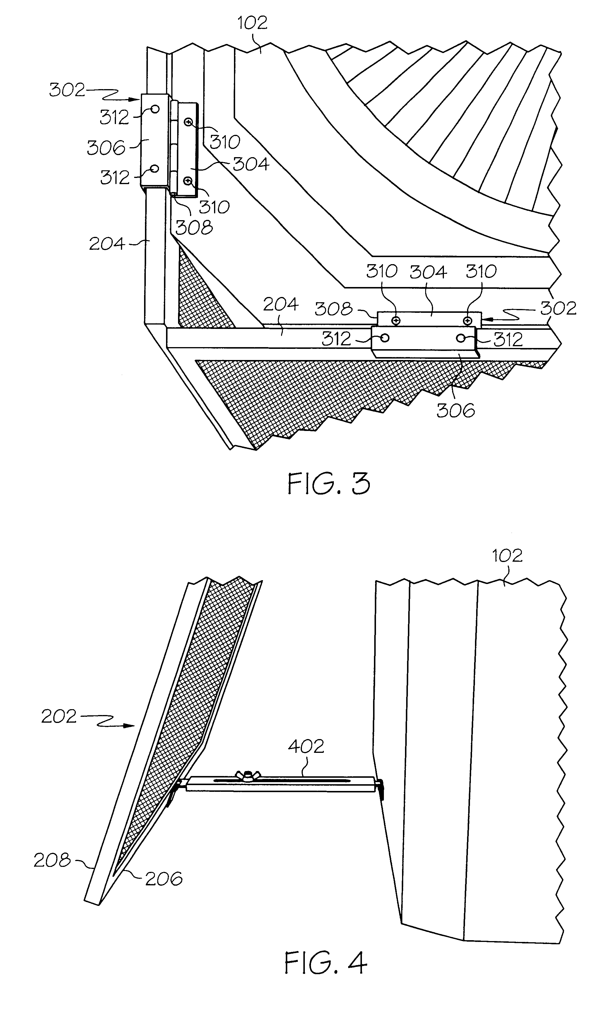 System for shading air conditioning units and method for installing the same