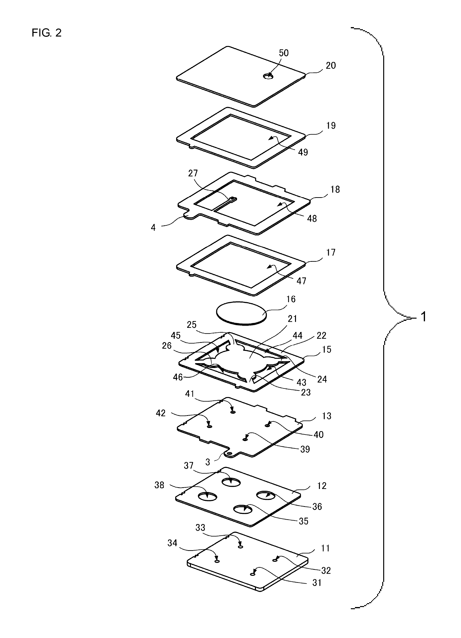 Fluid control device and pump