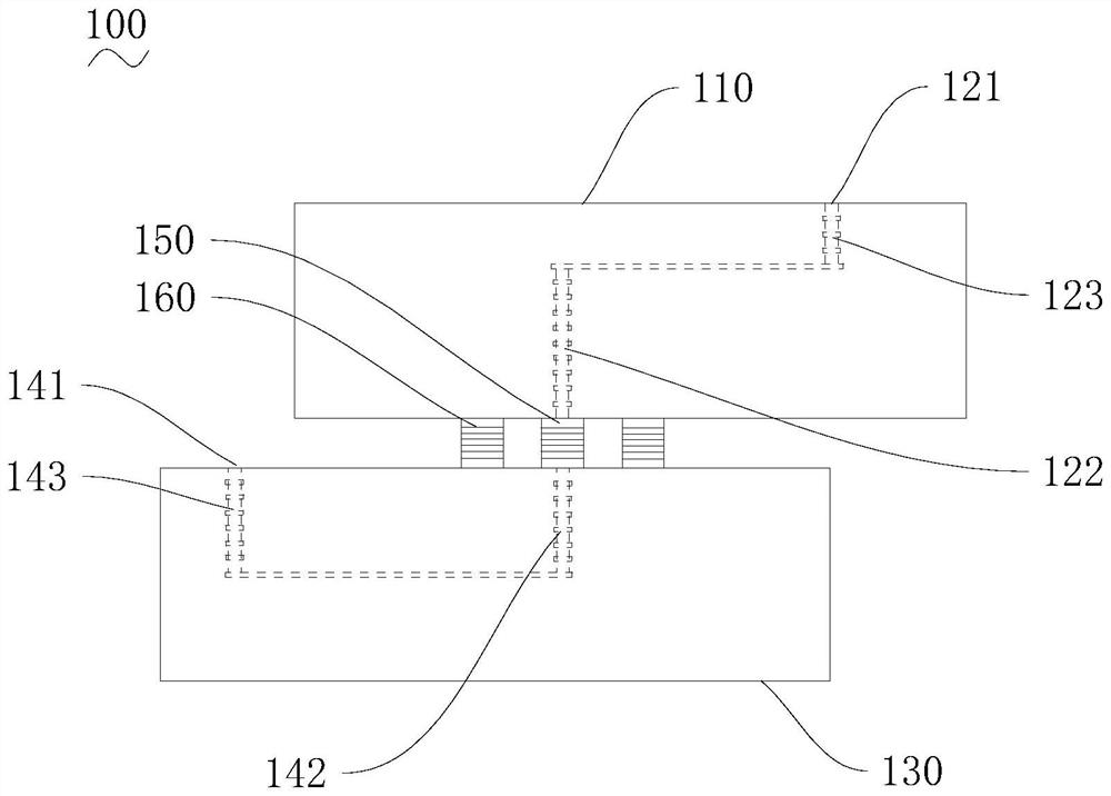 Differential transmission structure based on BGA solder balls