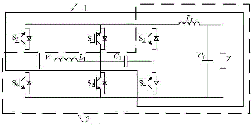 Single-stage non-isolated double-Cuk type inverter without electrolytic capacitor