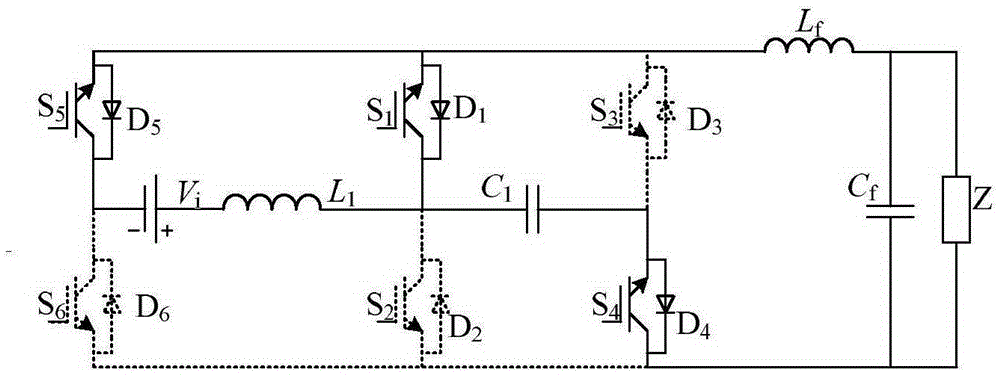 Single-stage non-isolated double-Cuk type inverter without electrolytic capacitor