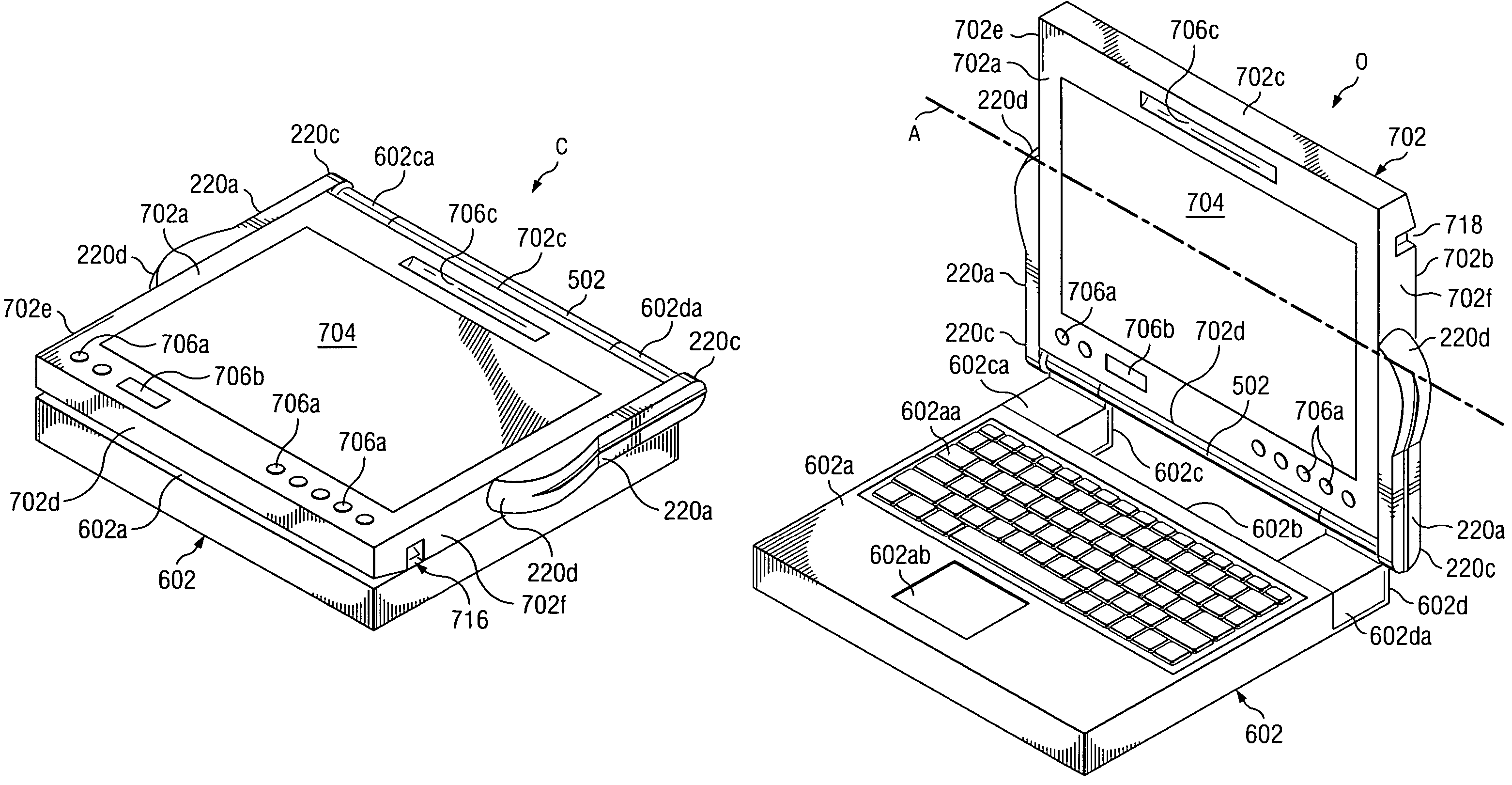 Method and apparatus for supporting a display on a chassis