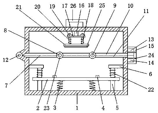 Protection device of electronic element measuring instrument