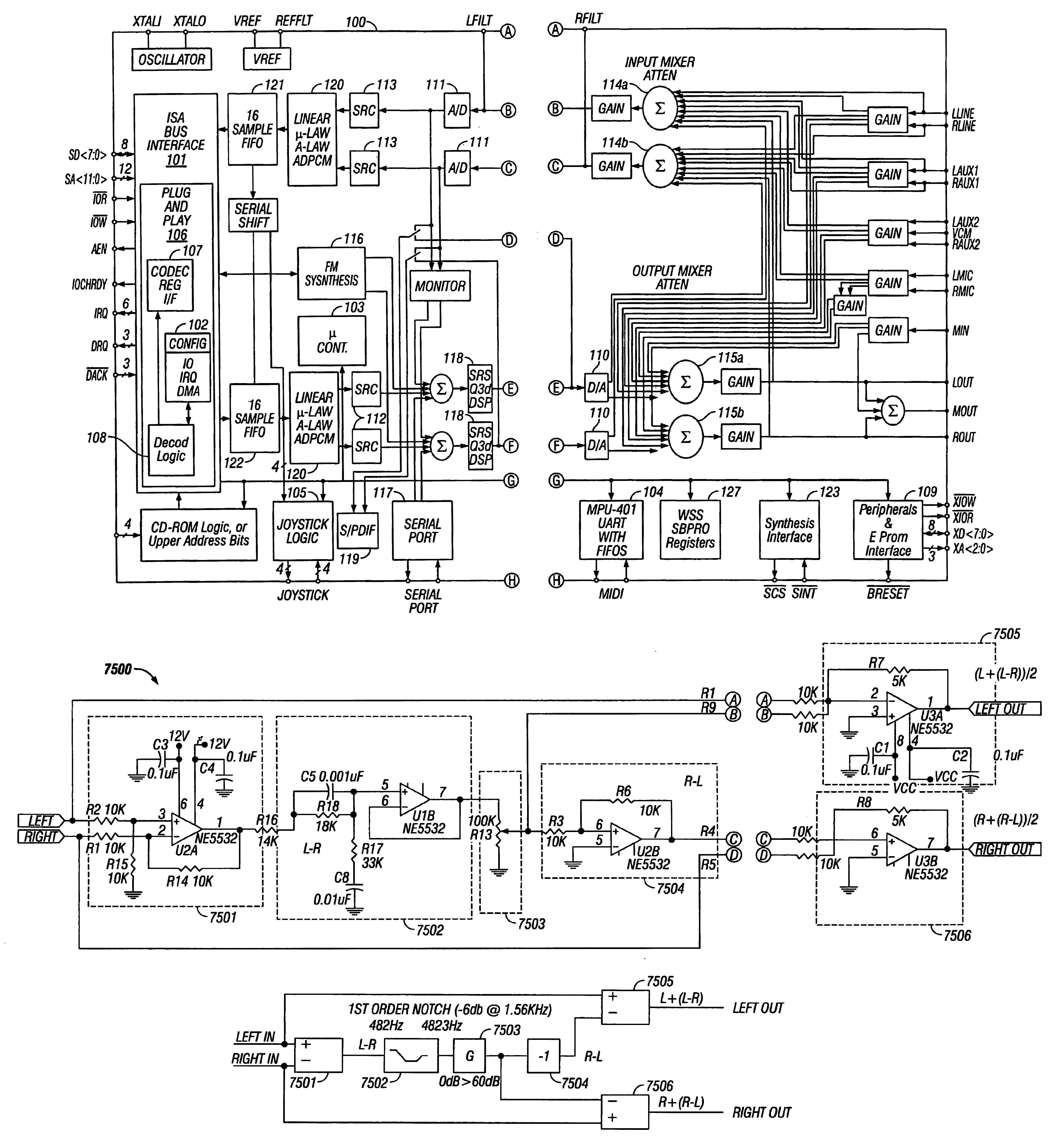 Single-chip audio circuits, methods, and systems using the same