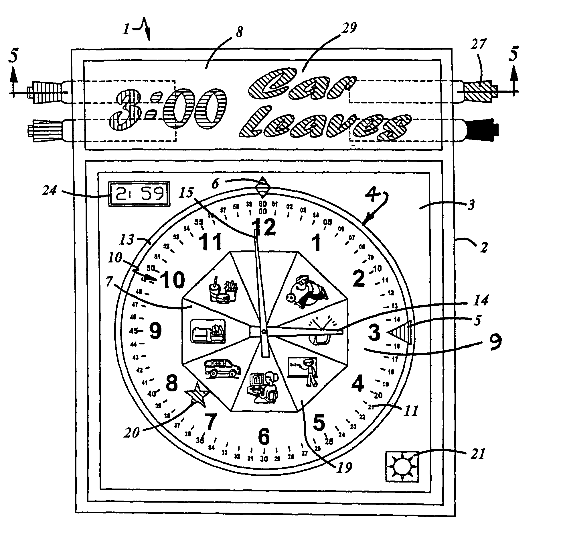 Apparatus for relating time to activity
