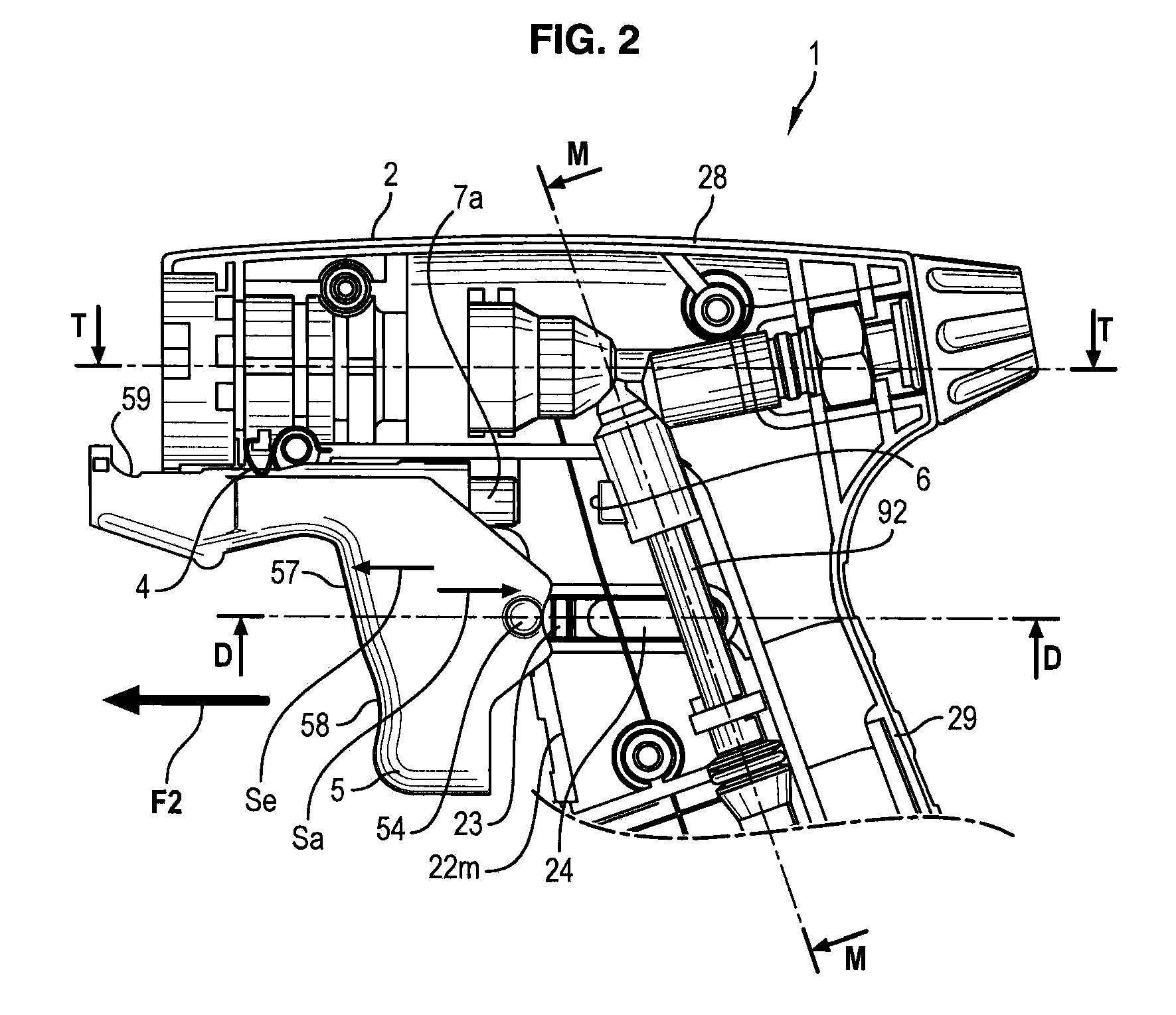 Hand tool with incorporated burner and a trigger-piezoelectric igniter unit which may be disassembled