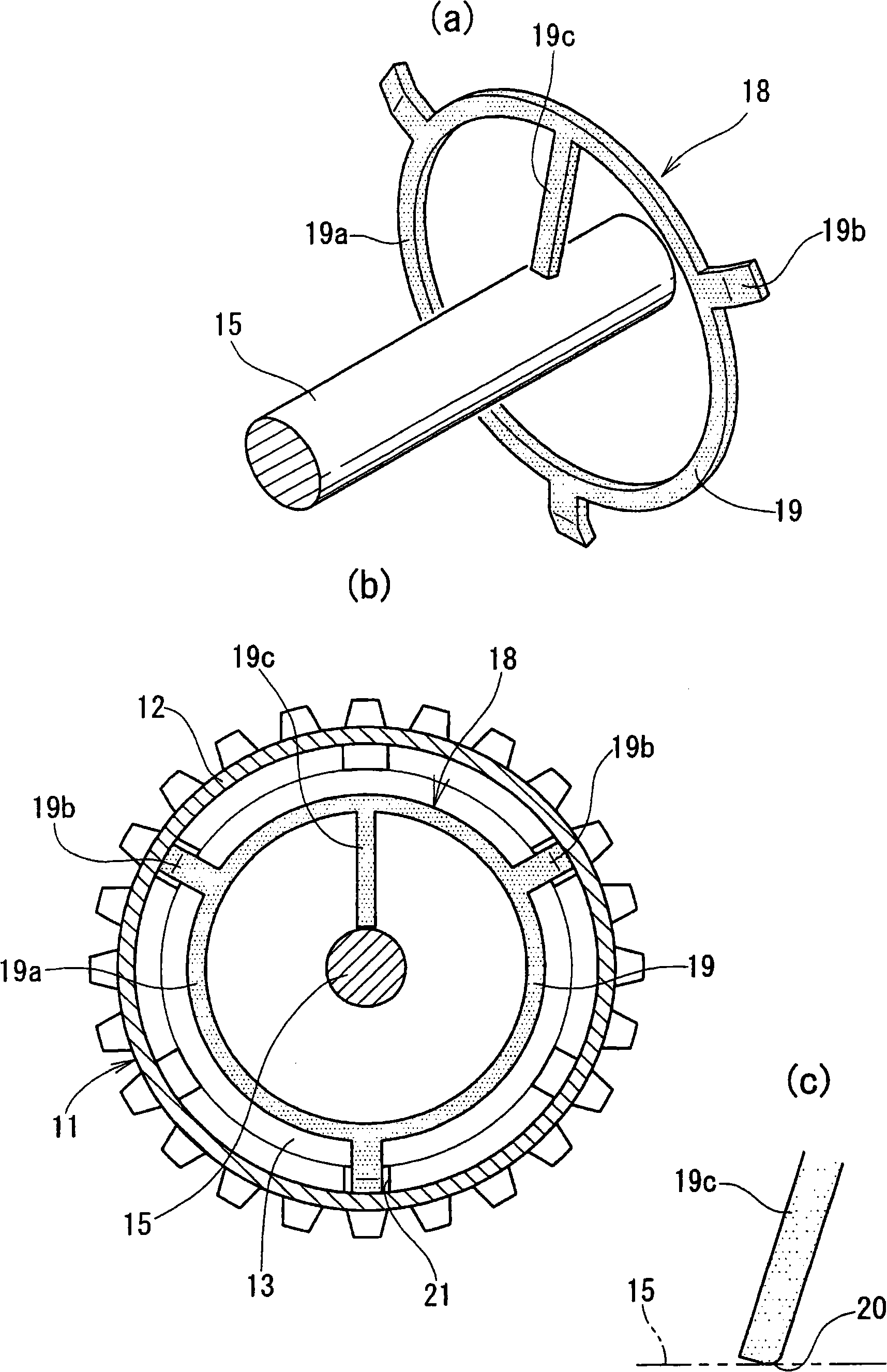 Grounding device of sensitometric drum and sensitometric drum unit of image forming device
