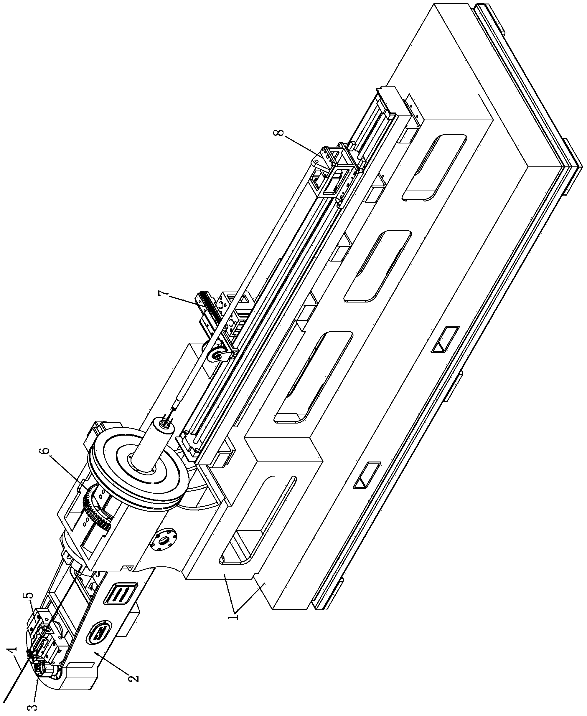 Wire clamping mechanism for numerical-control wire bending machine