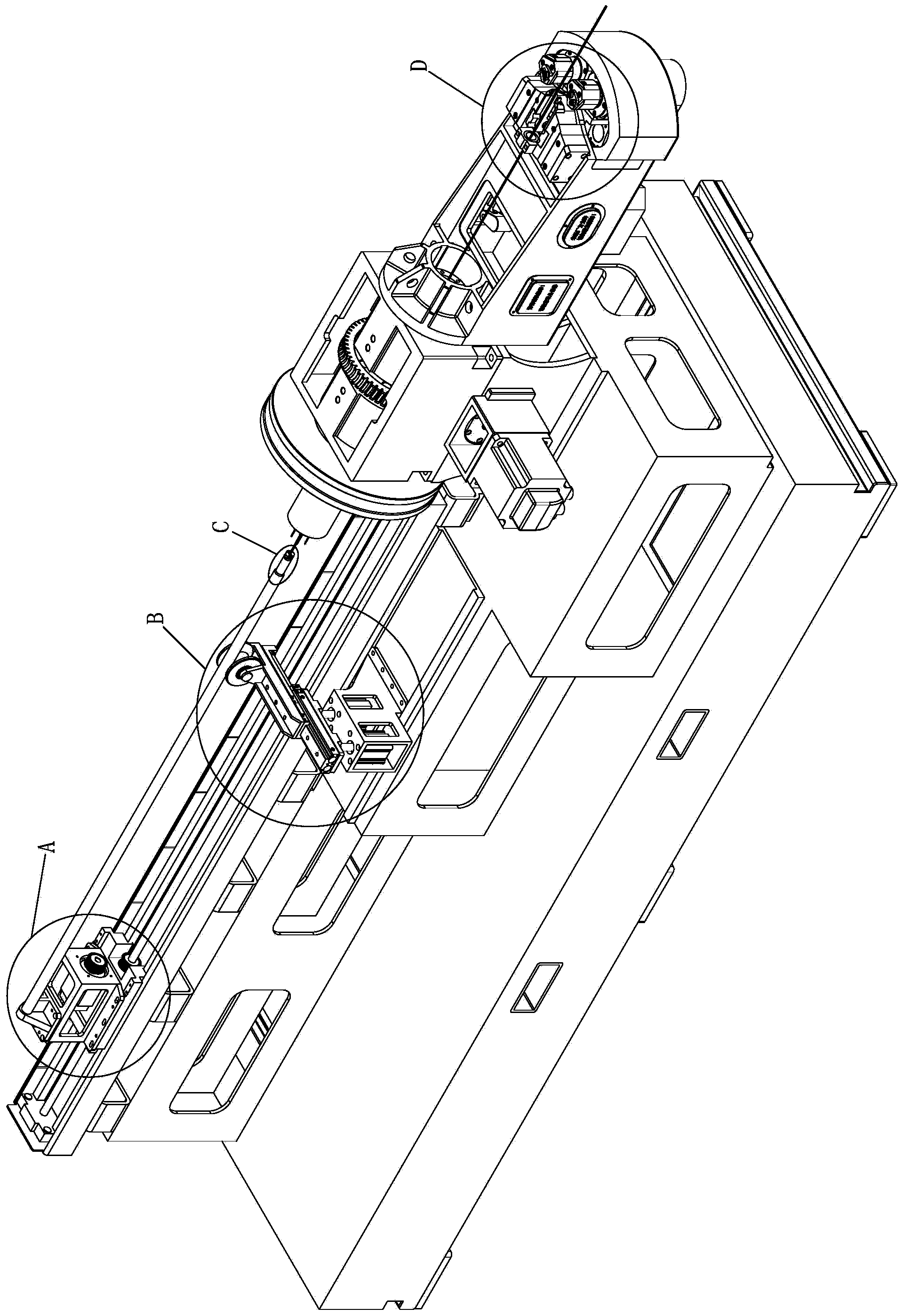 Wire clamping mechanism for numerical-control wire bending machine