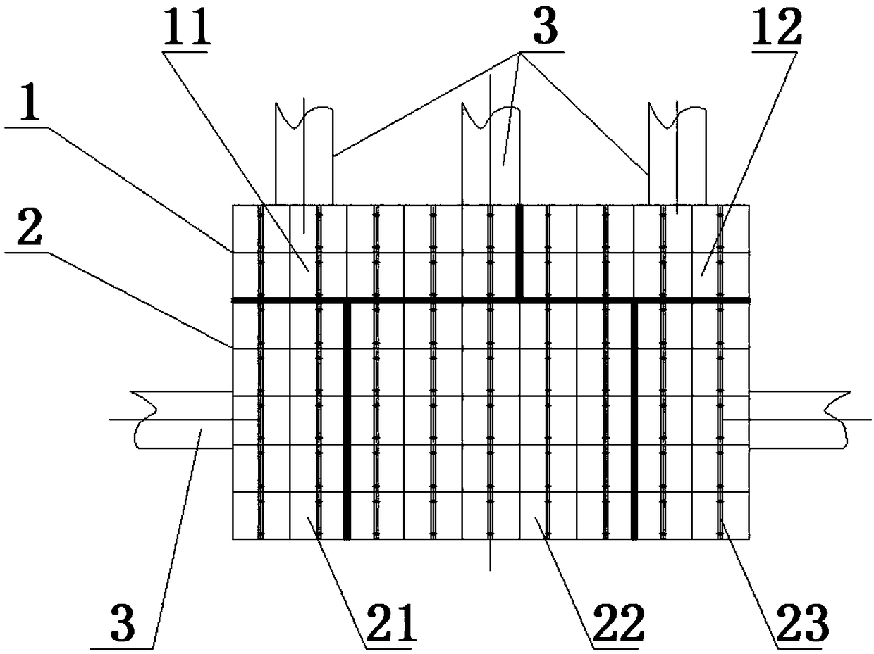 Inflation box fixed grate bed of grate cooler