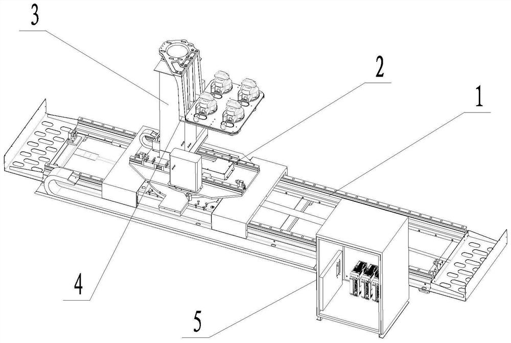 Automatic stacking and lifting traveling system for container locksets