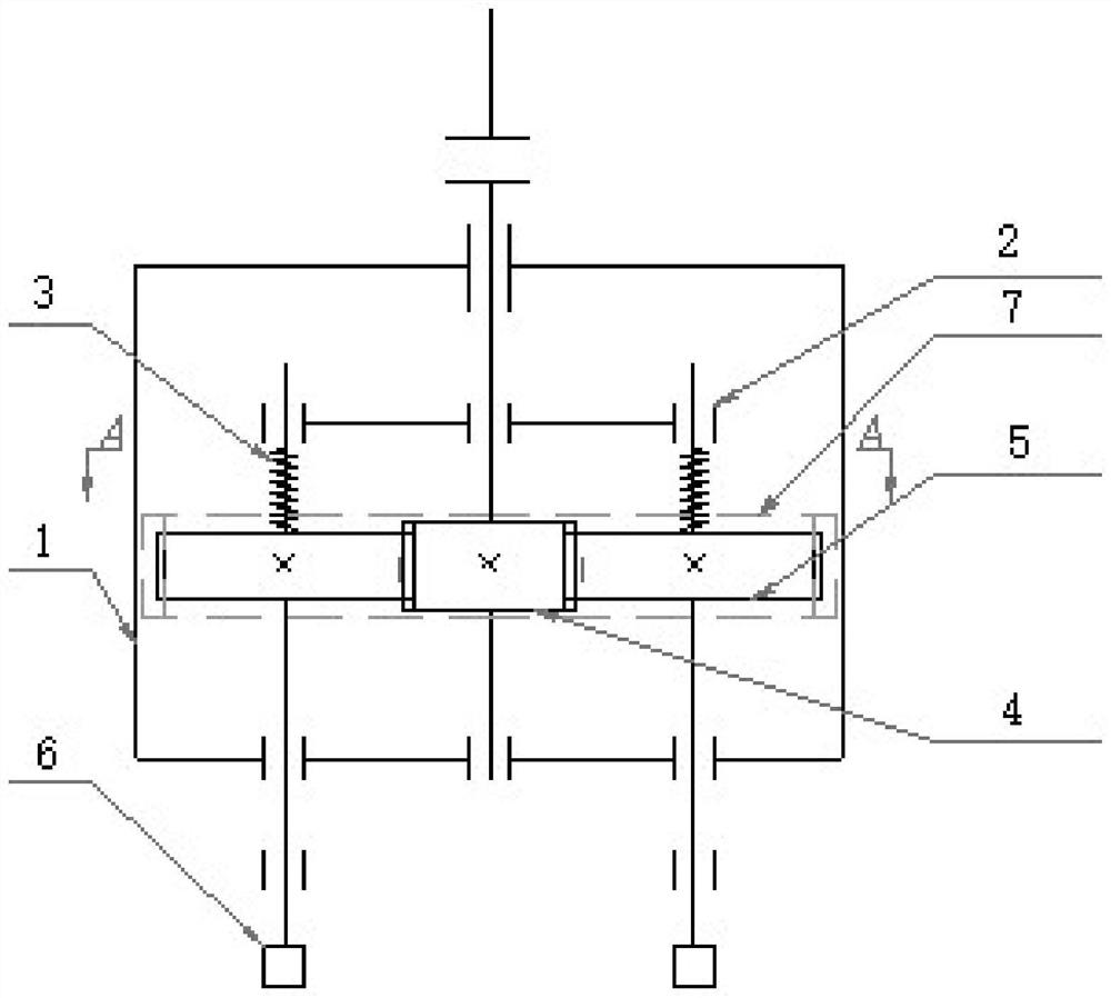 Planetary gear train anti-vibration grinding head device for stone plane grinding