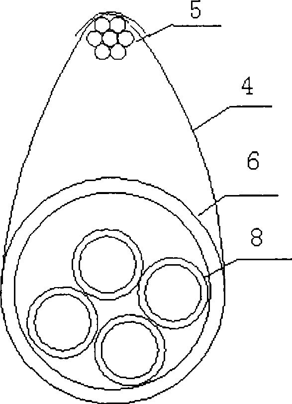 Construction method of aerial micro-pipes
