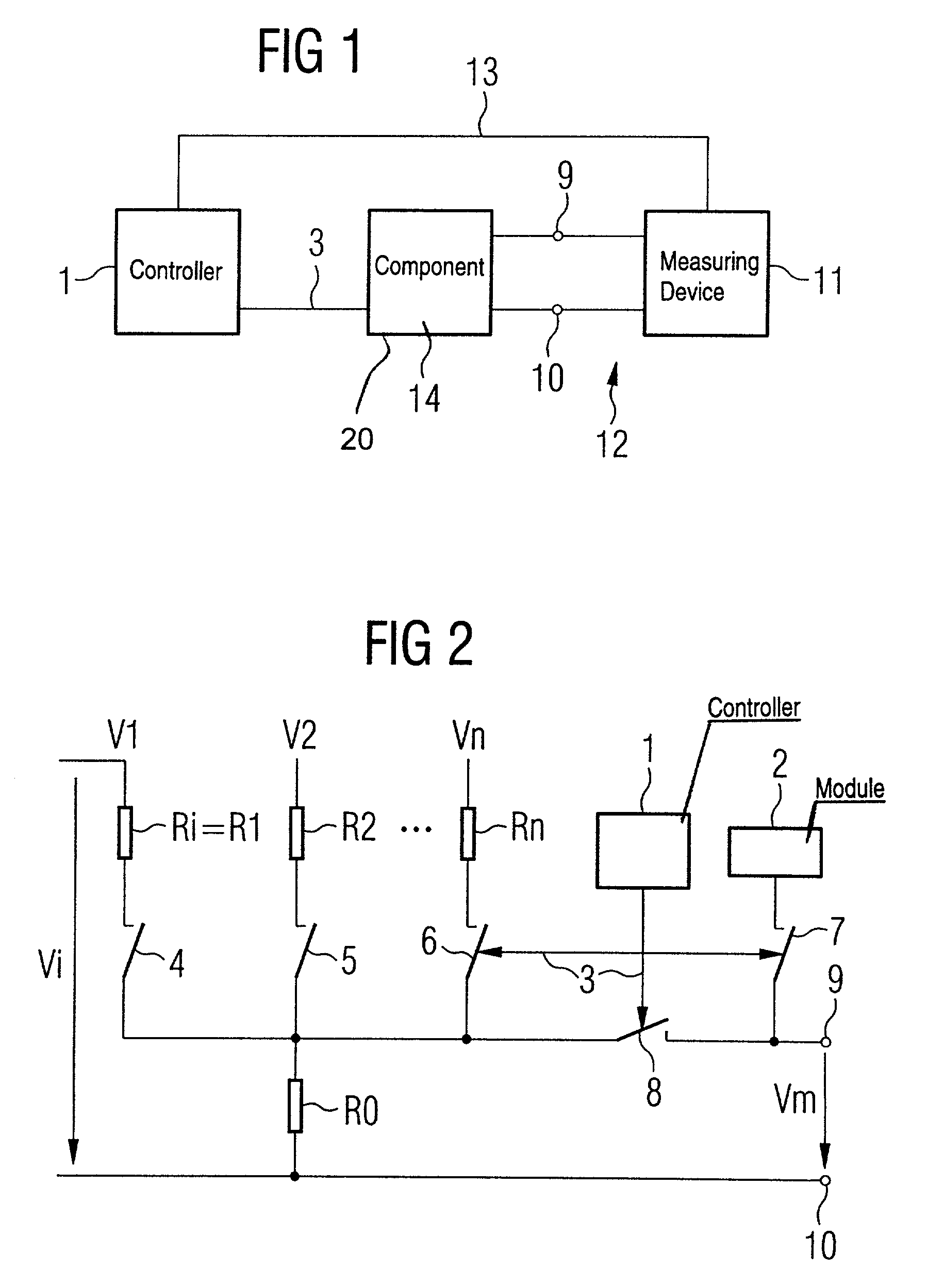 Method and semiconductor component having a device for determining an internal voltage