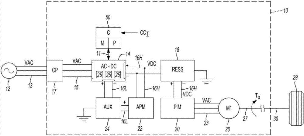 Multiphase converter auxiliary power reduction