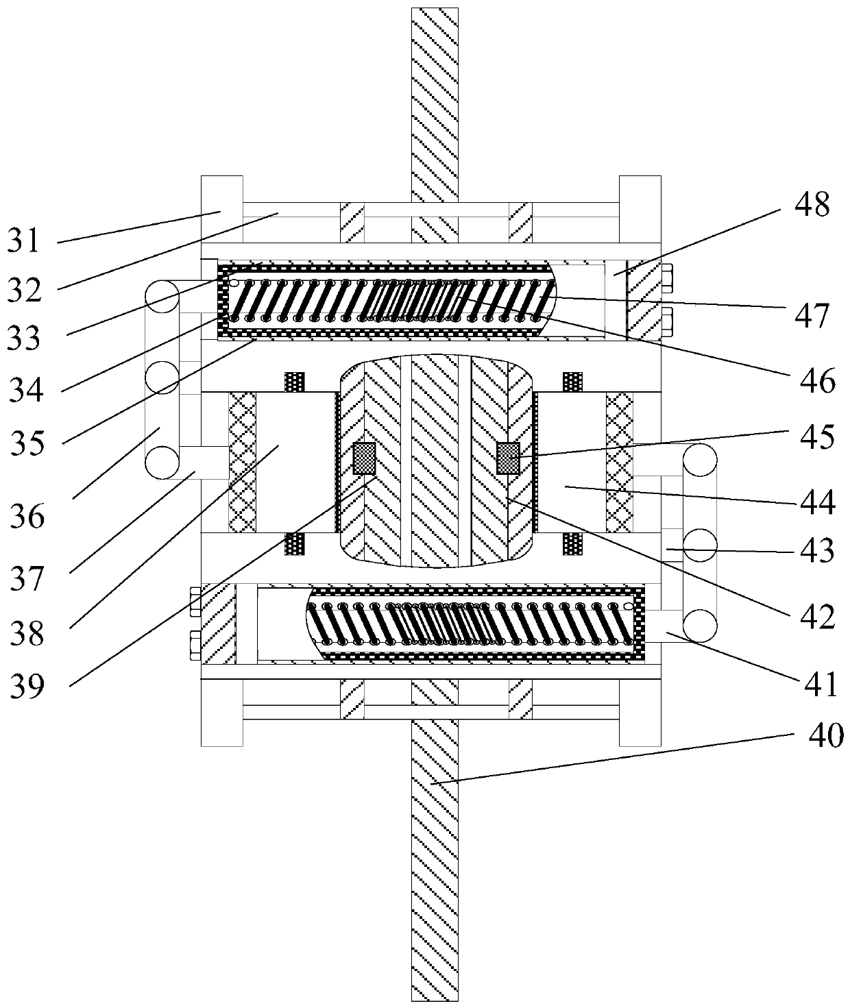 Disc type brake-by-wire system based on magnetostrictive material and control method thereof