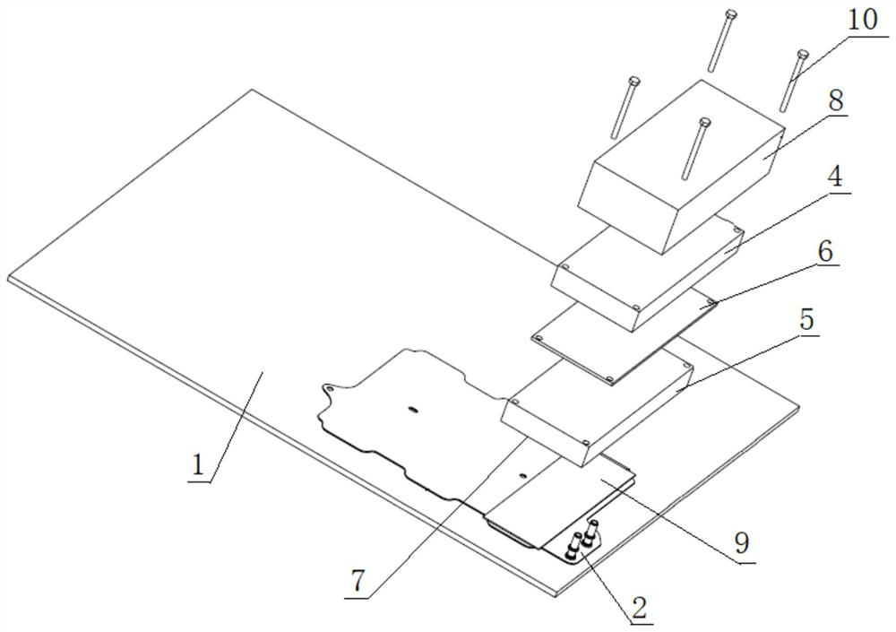 Power battery liquid cooling system performance testing device and testing method thereof