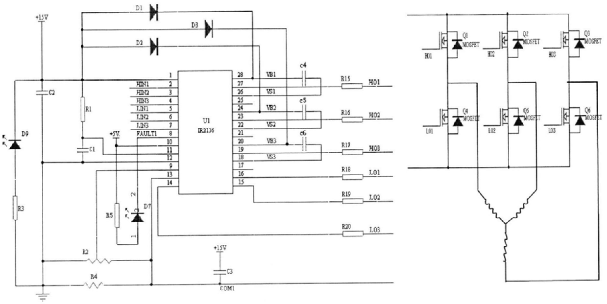 Brushless DC motor sinusoidal drive