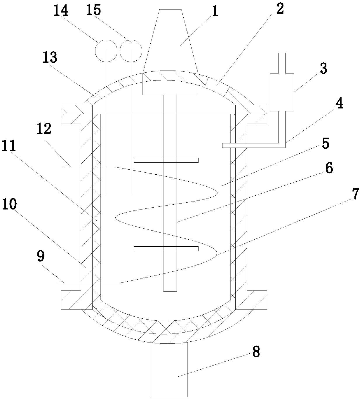 Efficient safe reaction kettle and use method thereof