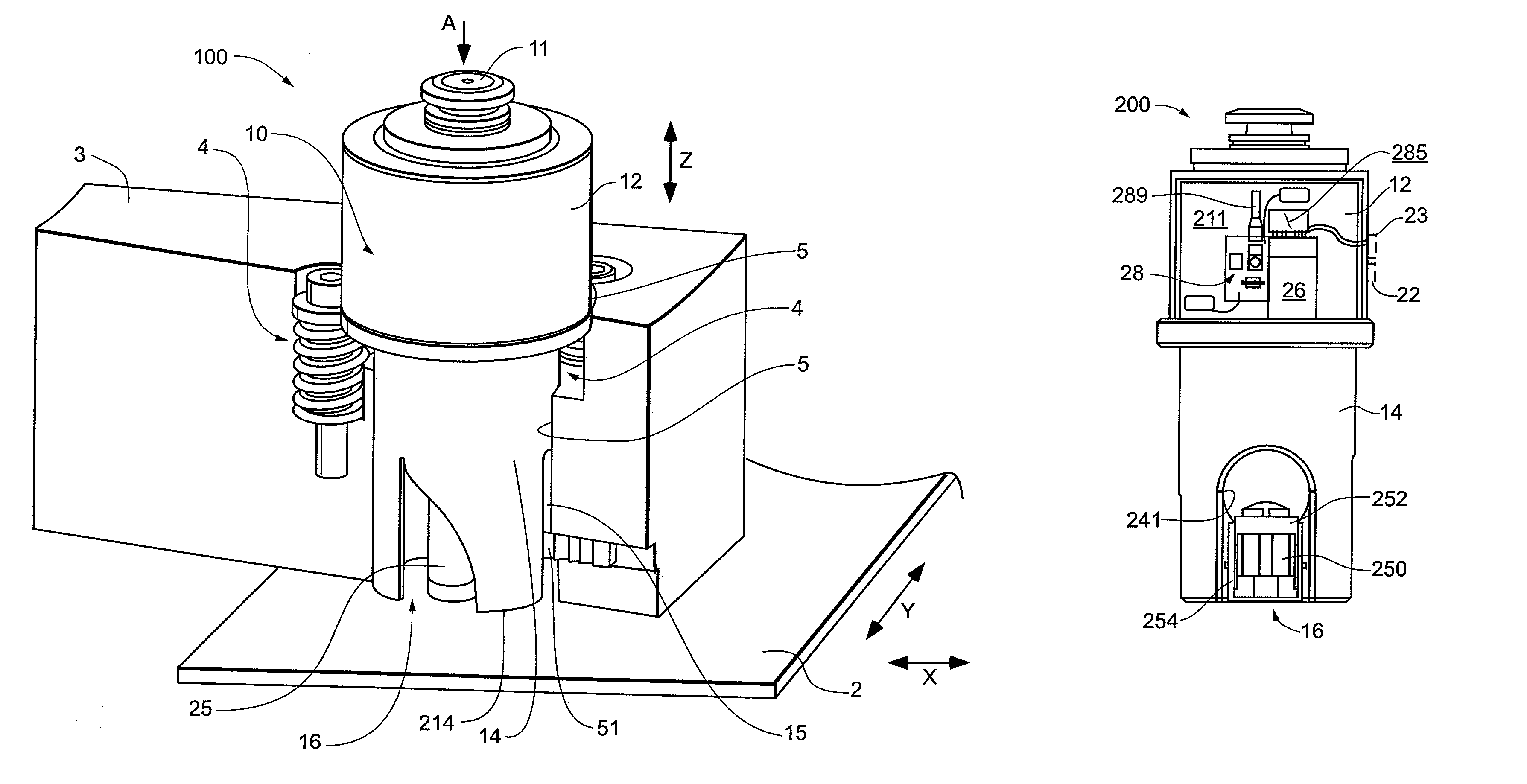 Tool assembly for a ram driven press responsive to the stroke of the ram driven press