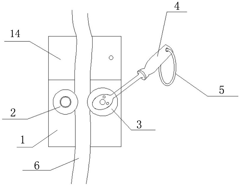 A 10kv equipped temporary wiring structure and wiring method