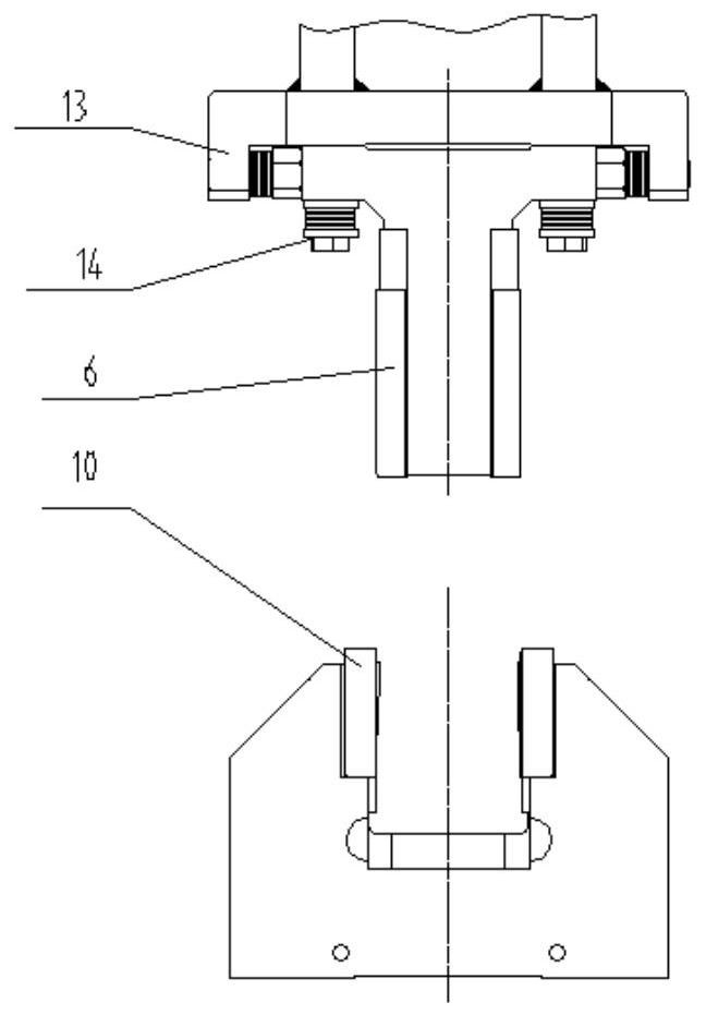 Double-blade shear device of steel rolling line strip steel abutted seam laser welding machine