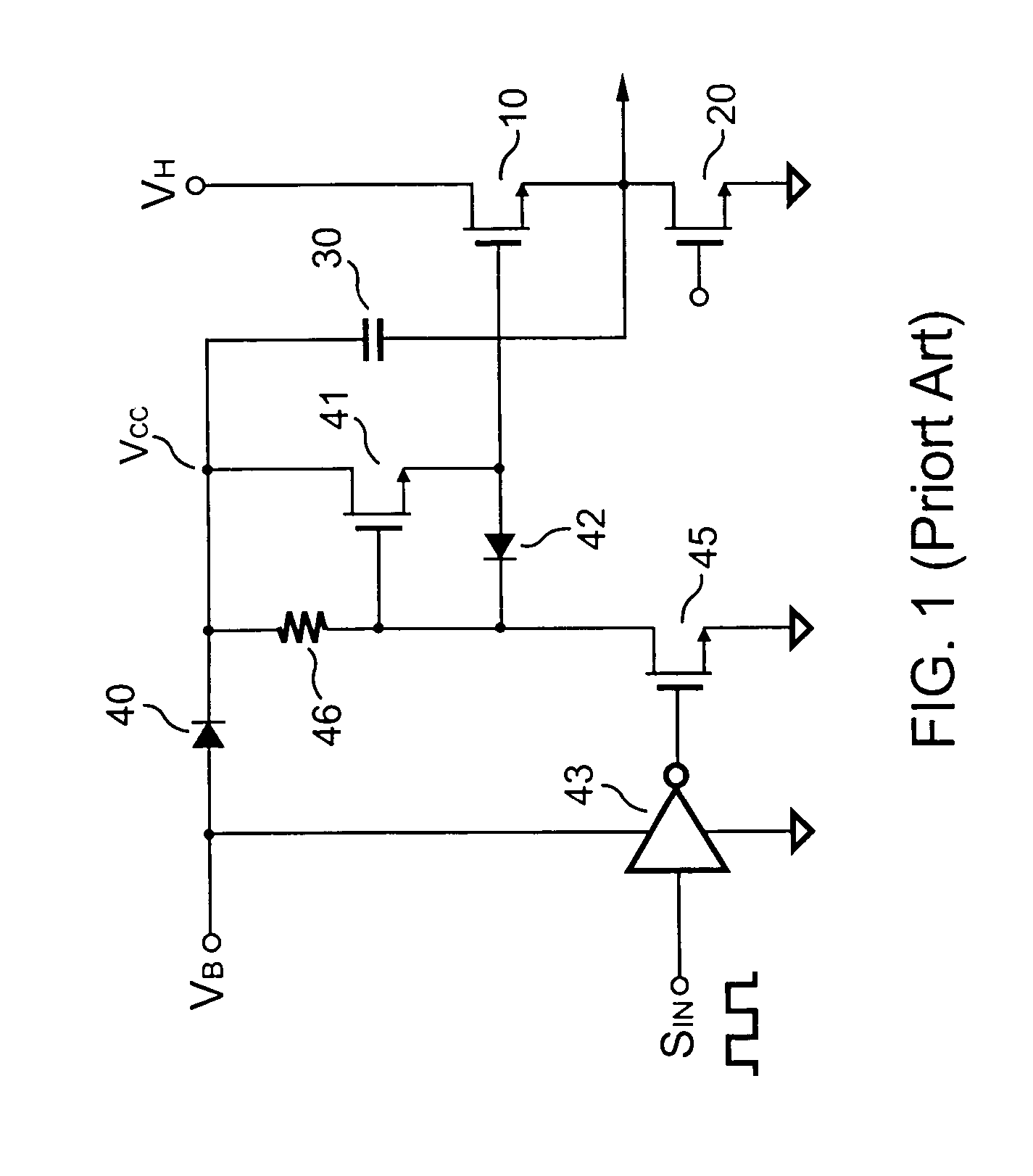 High-side transistor driver having positive feedback for improving speed and power saving