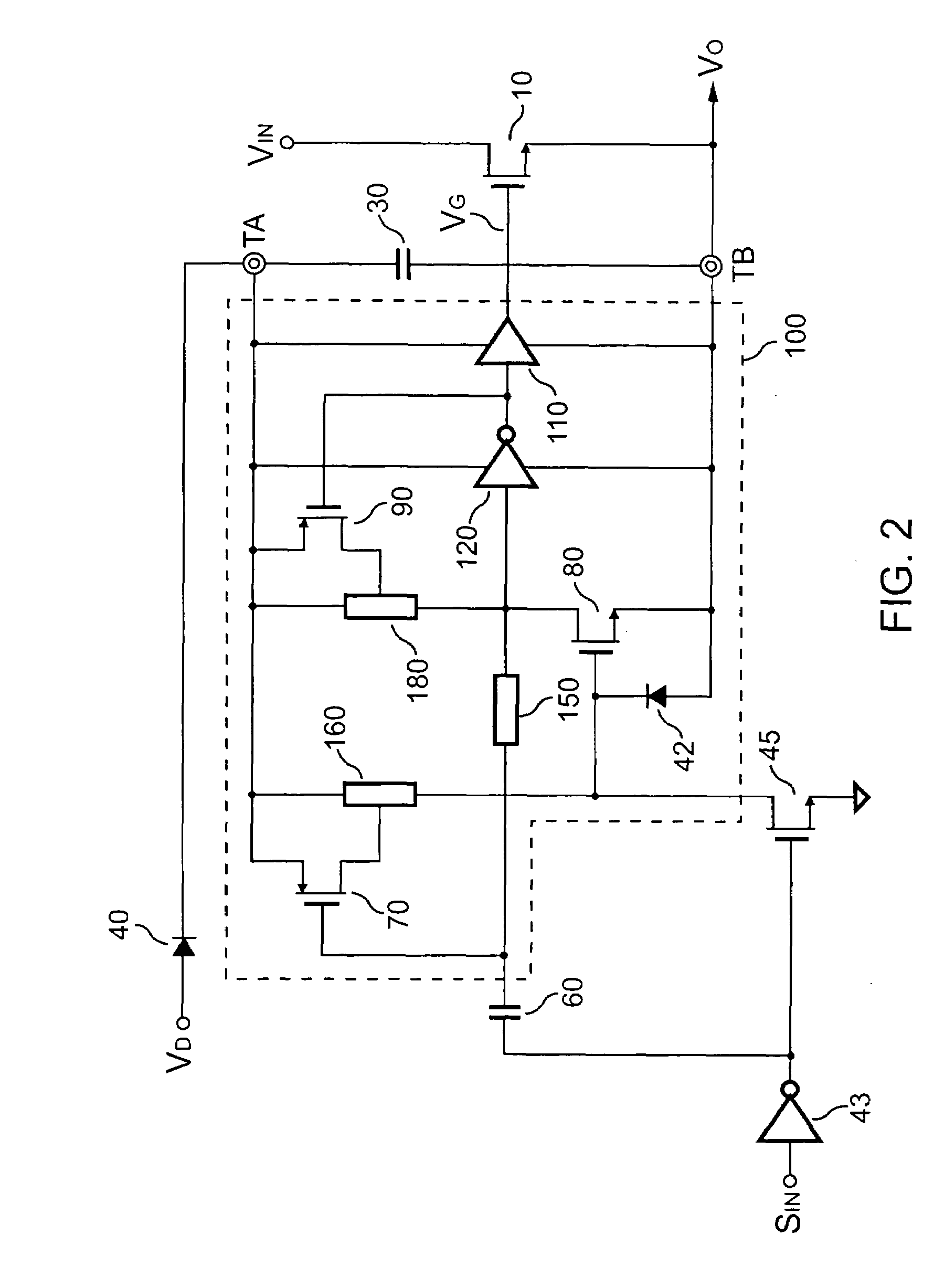 High-side transistor driver having positive feedback for improving speed and power saving