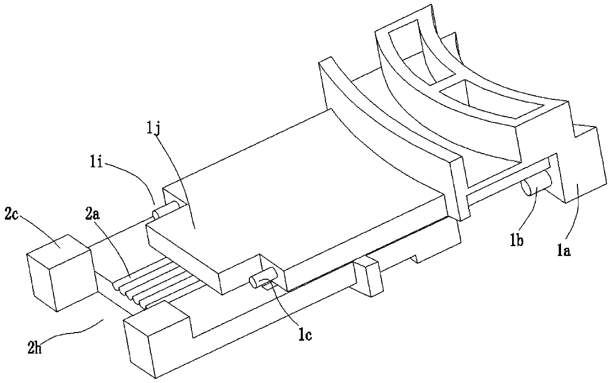 Push-close type outgoing line clamp for motor and electric appliance adopting same