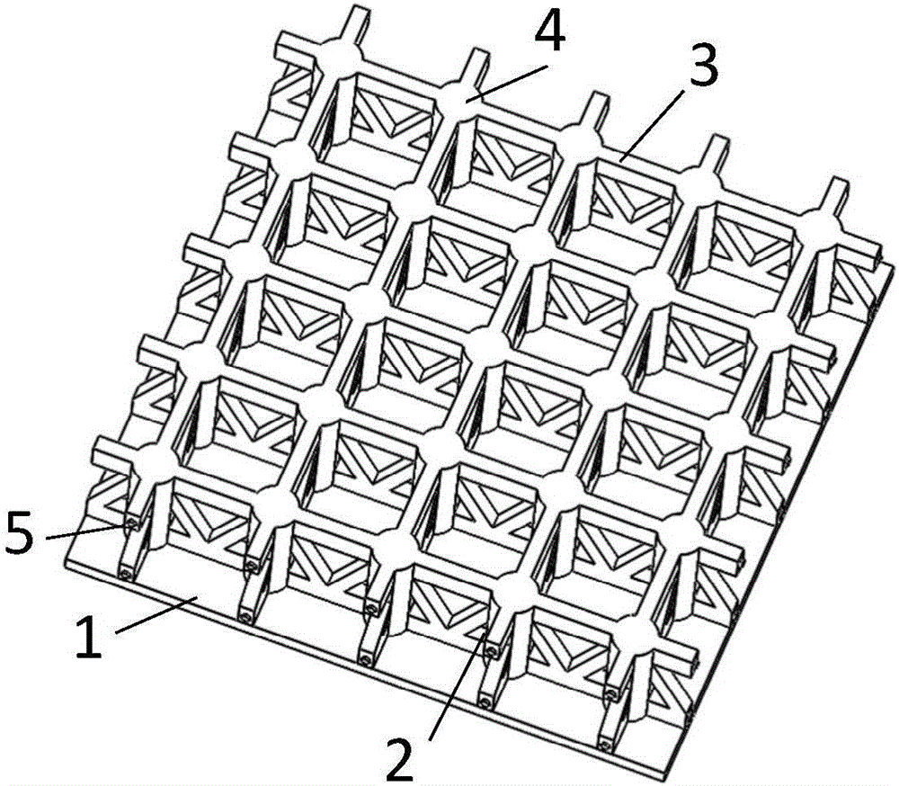 Polygonal lattice type grille-column structure sandwich panel