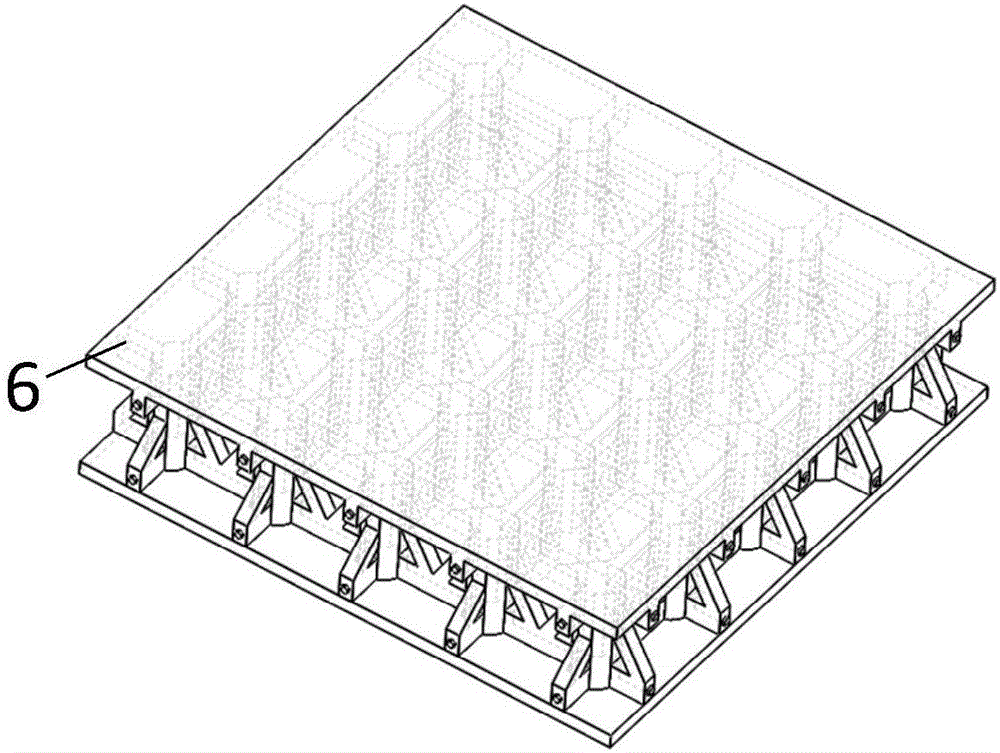 Polygonal lattice type grille-column structure sandwich panel