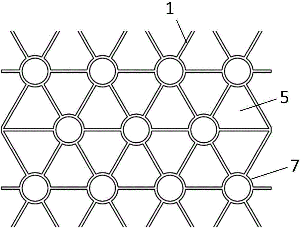 Polygonal lattice type grille-column structure sandwich panel