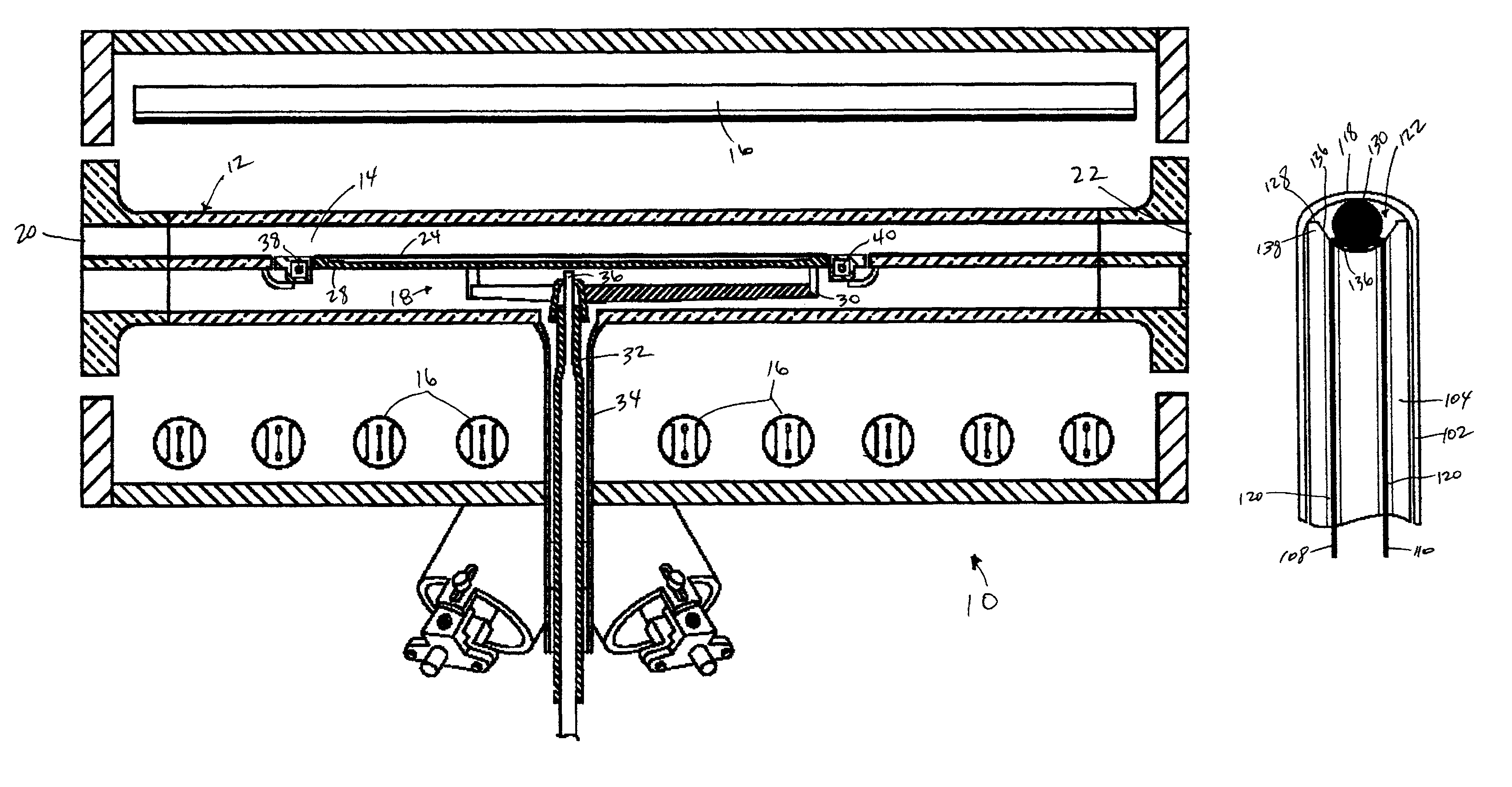 Thermocouple assembly with guarded thermocouple junction