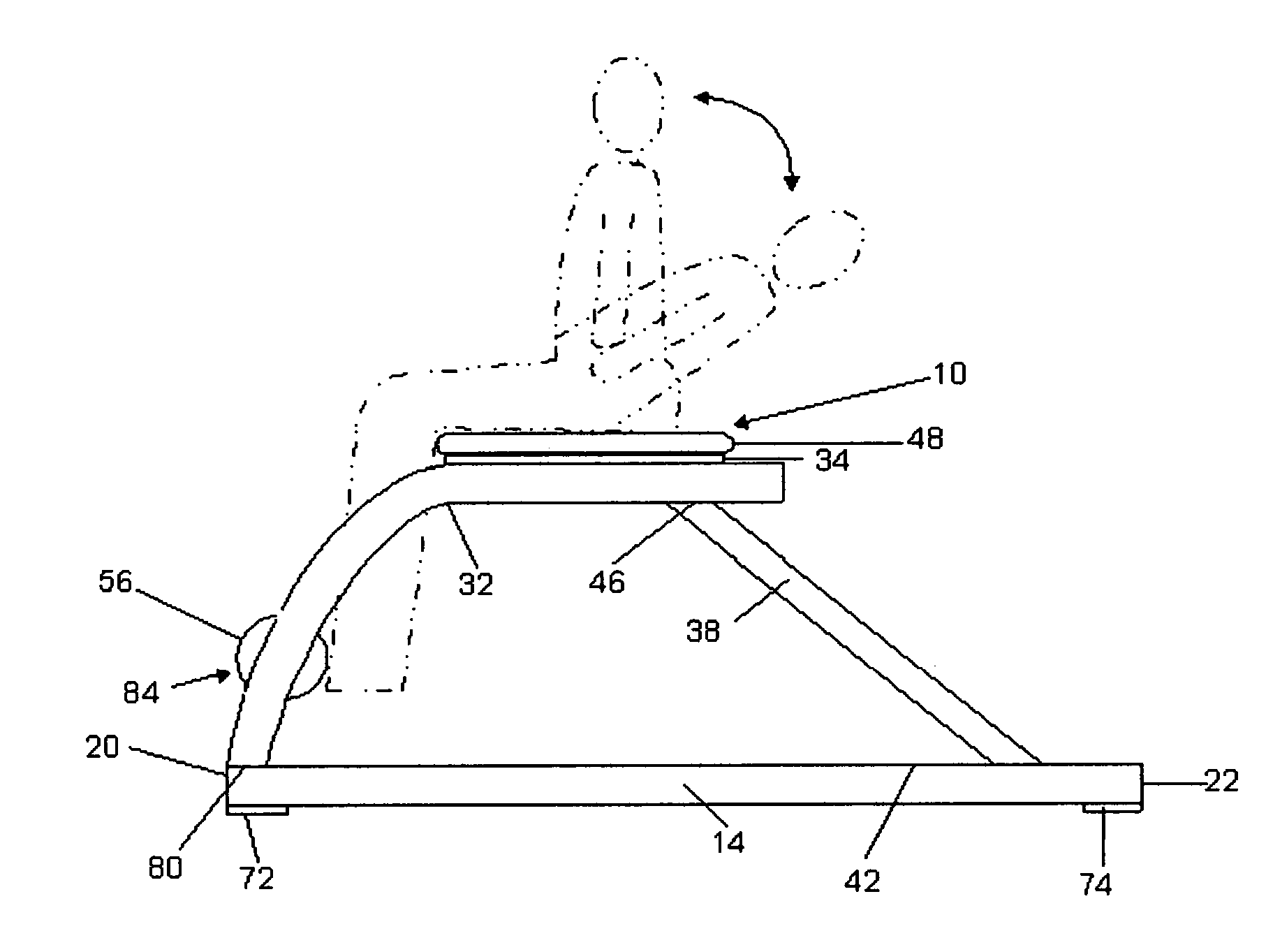 Combination abdominal/pectoral exercise device