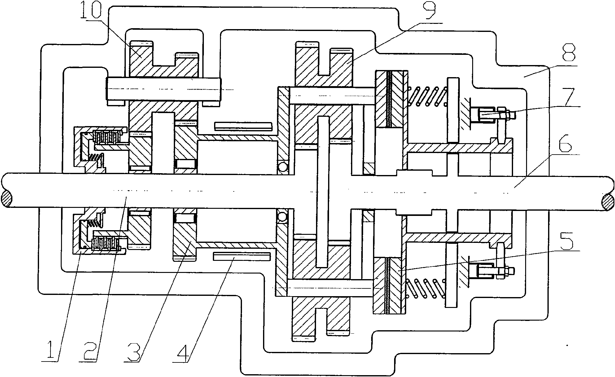 Hydraulic three-gear increaser