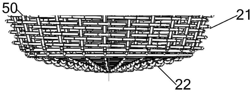 Woven bowl body prefabricated body and coating bowl body made of same