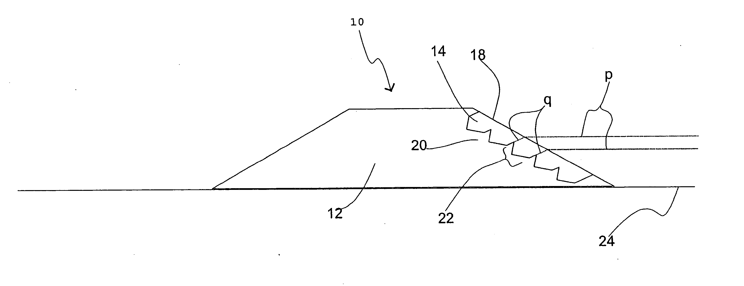 Cube corner retroreflector with limited range