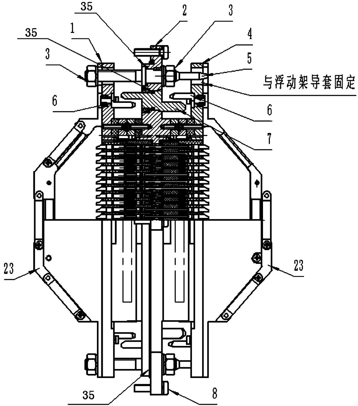 Long-rectangle-shaped glass sintered sealed through-wall electrical connector