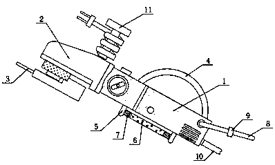 Metal polishing device used for construction machining