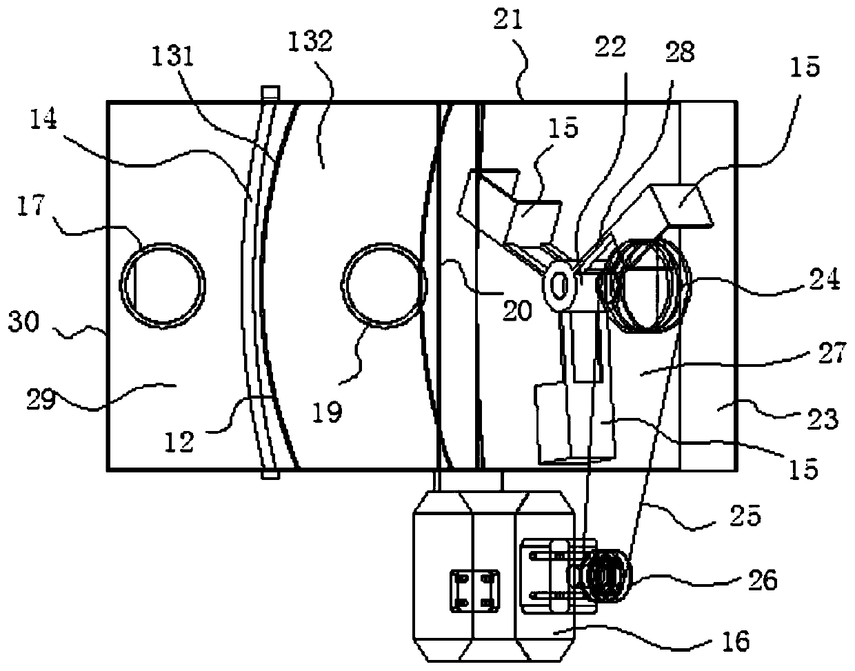 Gas-slag separation device for drilling