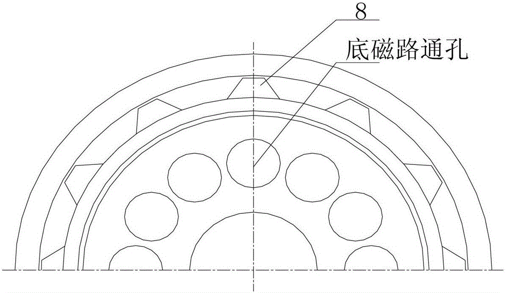 A permanent magnet liquid-cooled retarder with multi-head structure