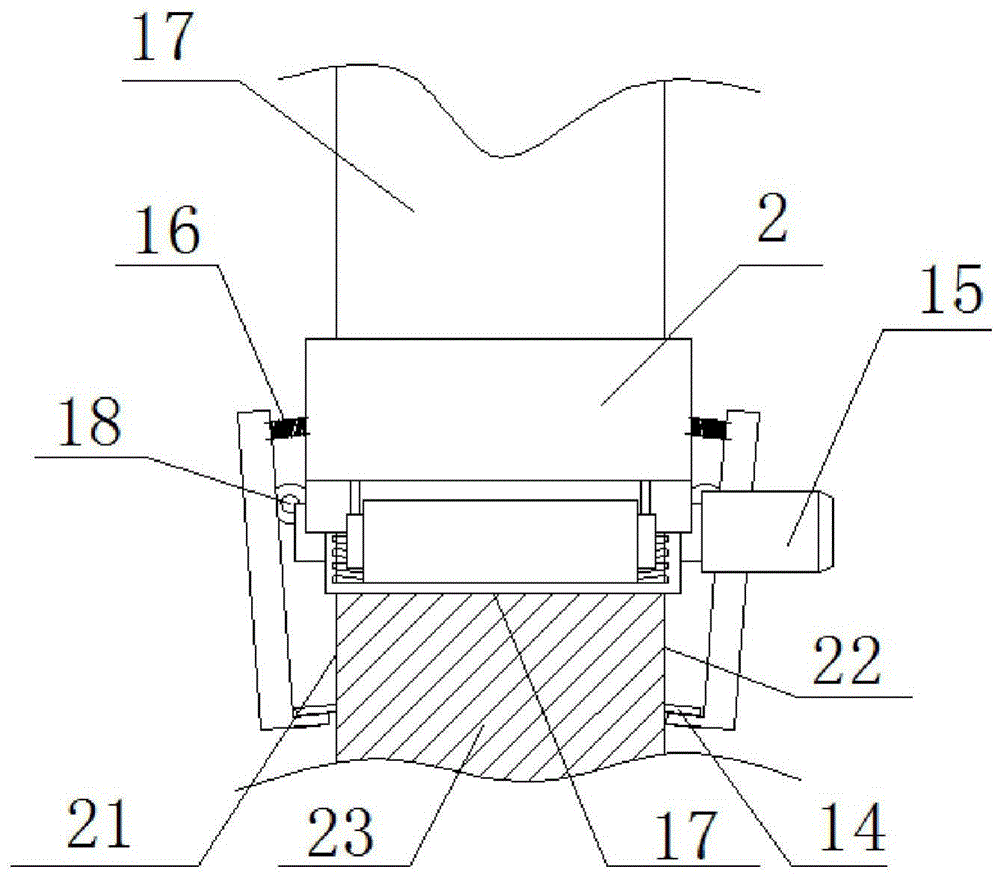 A trolley for grinding positioning pin holes of pile legs and grinding method thereof