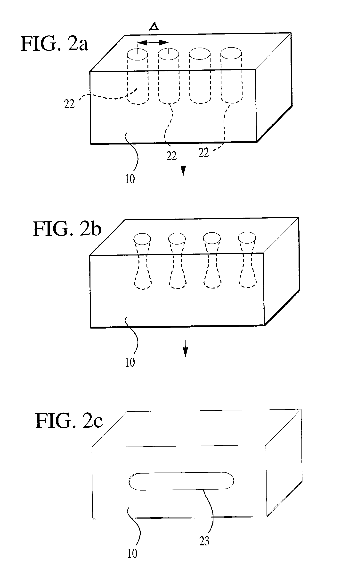 Method of forming mirrors by surface transformation of empty spaces in solid state materials