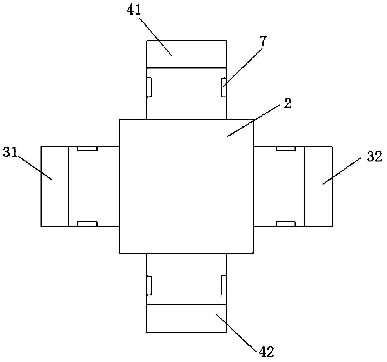 Strain type integrated three-dimensional turning force sensor