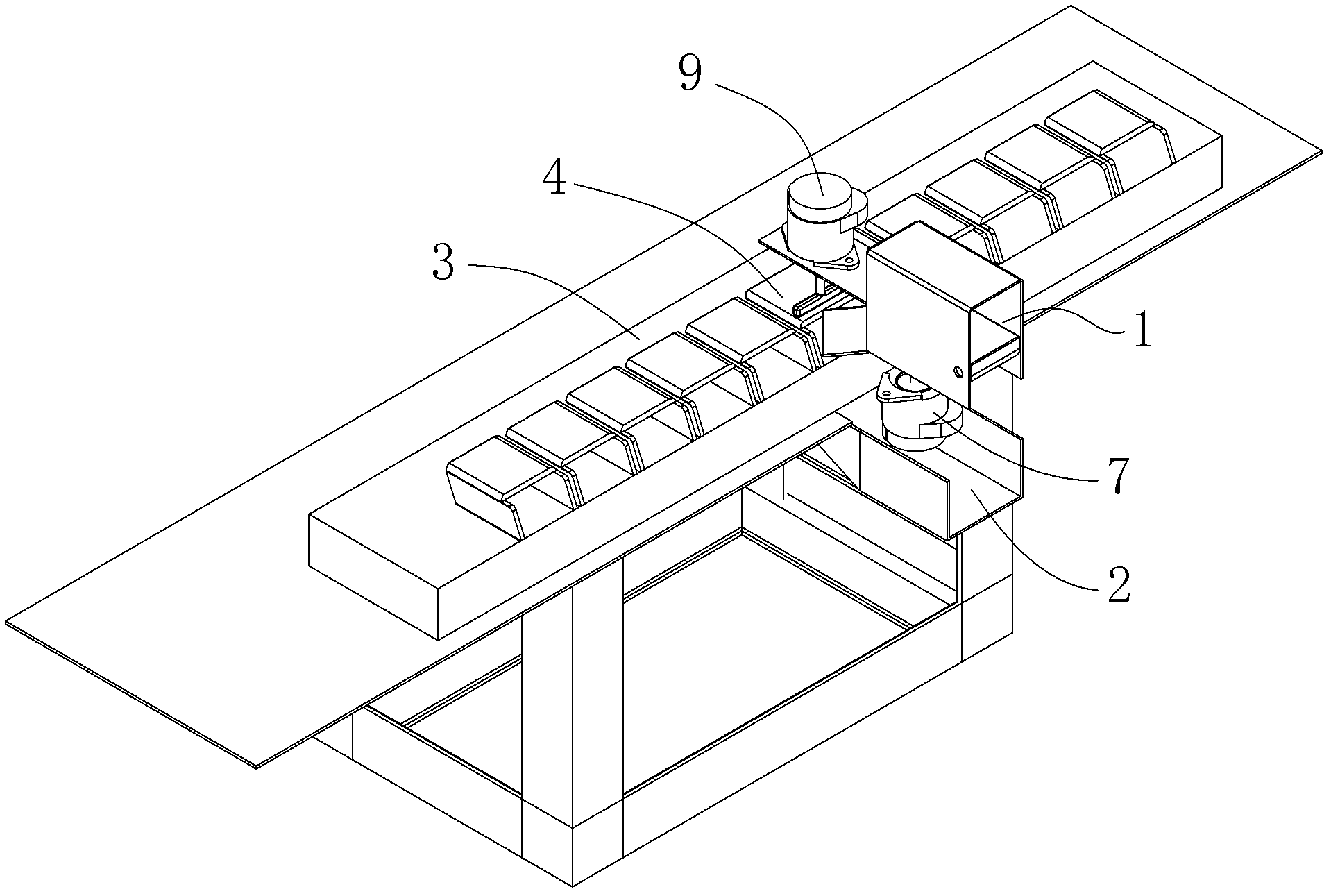 Coded lock key receiving and releasing device and receiving and releasing method therefor