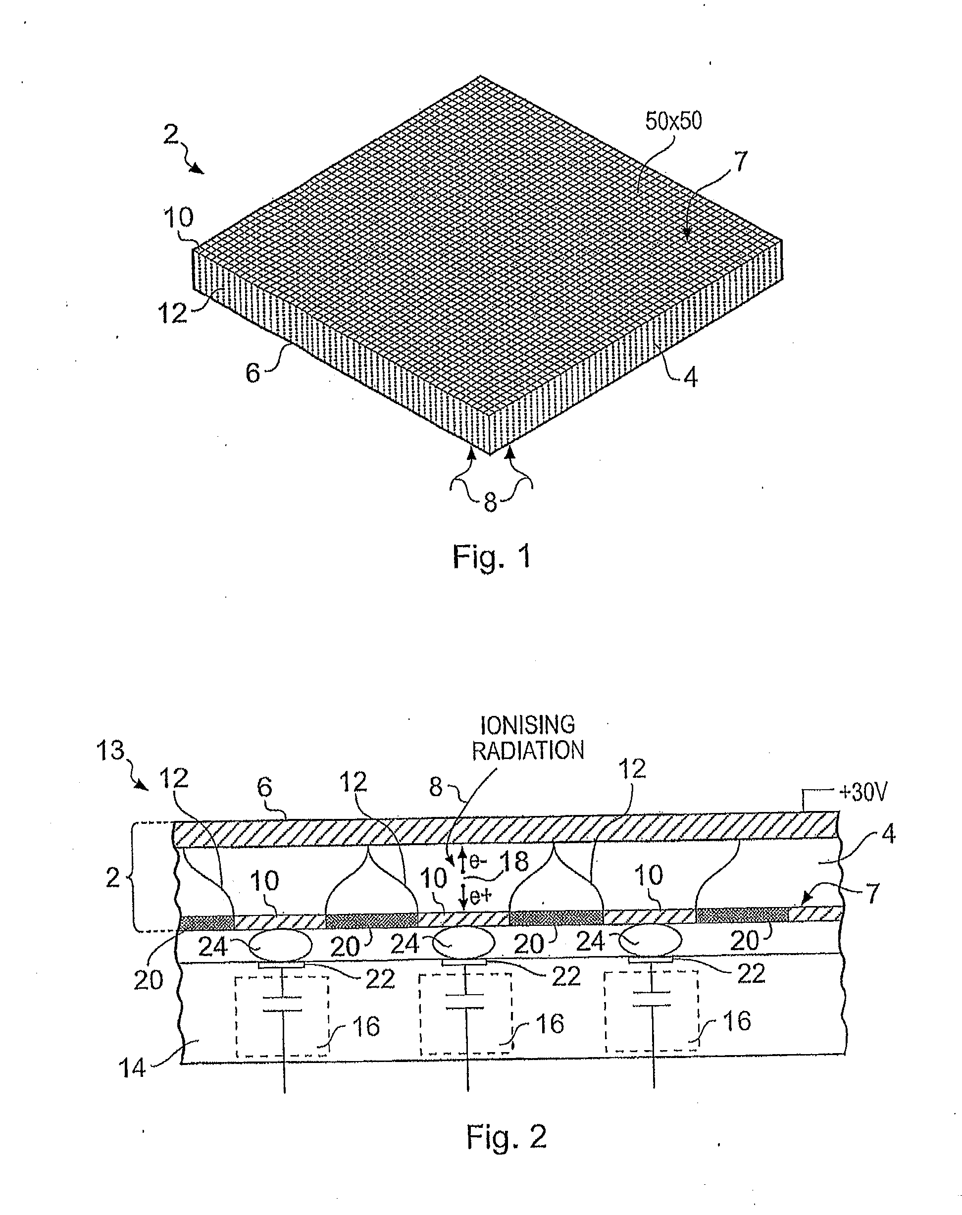Apparatus and method for detecting high-energy radiation