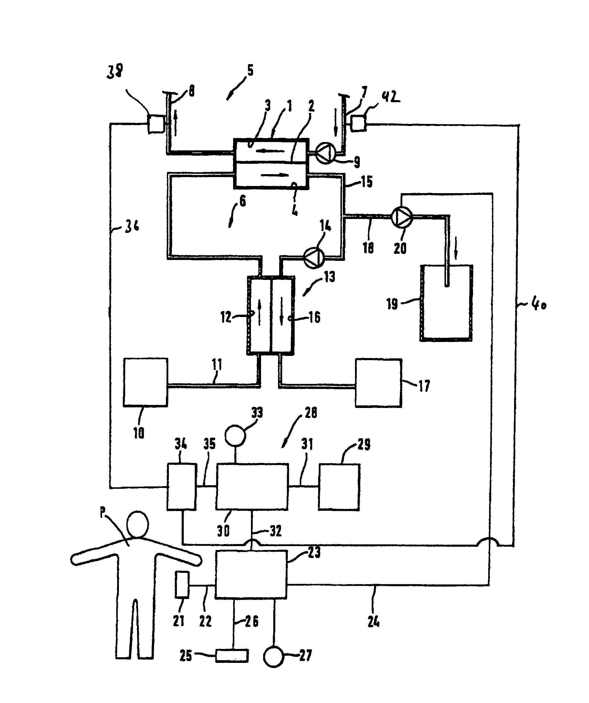 Method of operating a blood treatment apparatus, and blood volume monitor and blood treatment apparatus for implementing the method