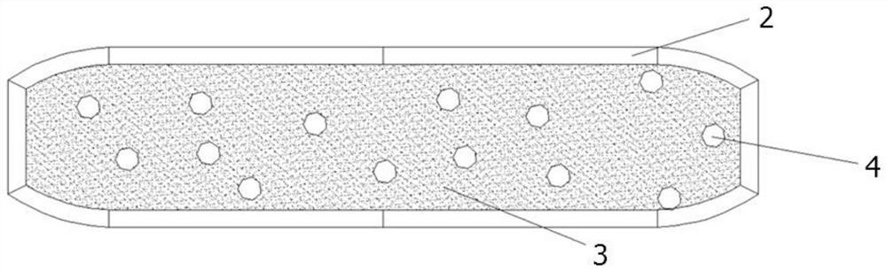 Protective structure for expansive soil side slope and construction method
