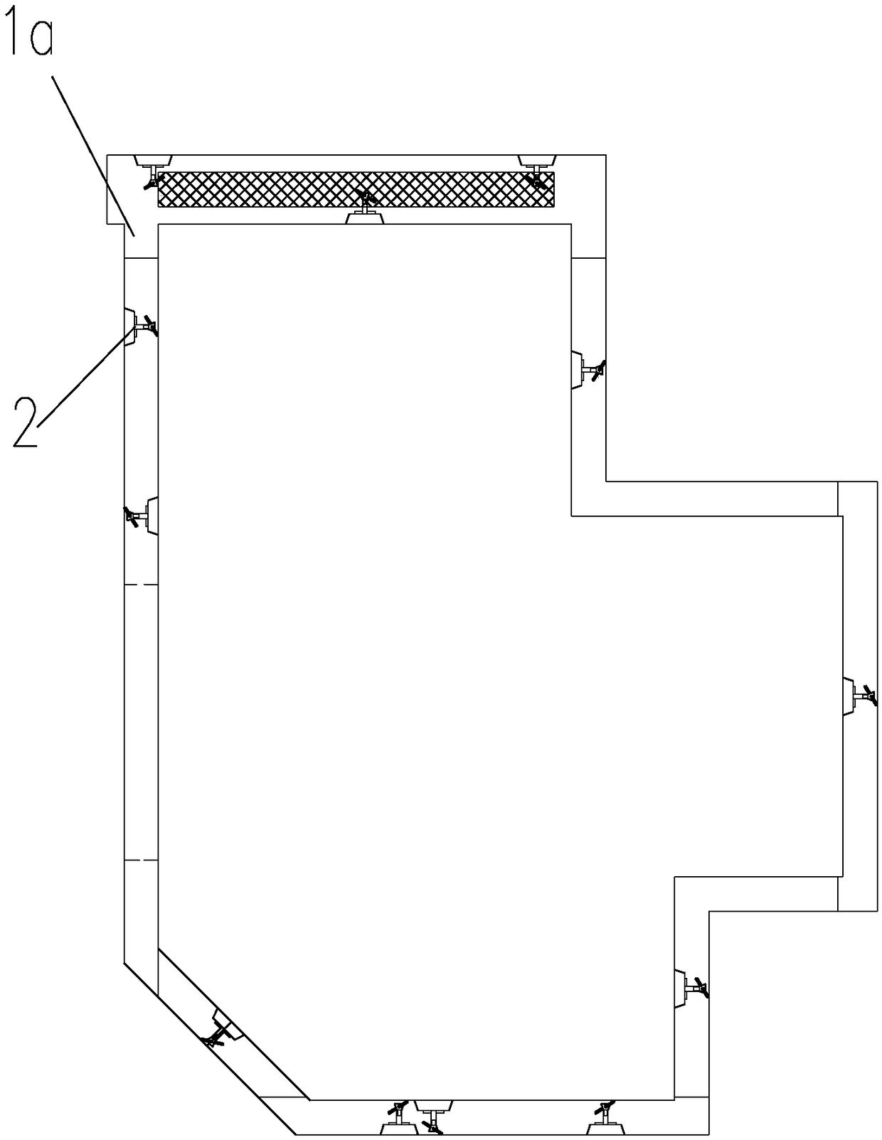 Polyhedral prefabricated combined reinforced concrete toilet and mounting technology thereof