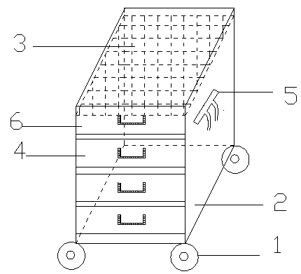 Method for designing nursing and dispensing trolley